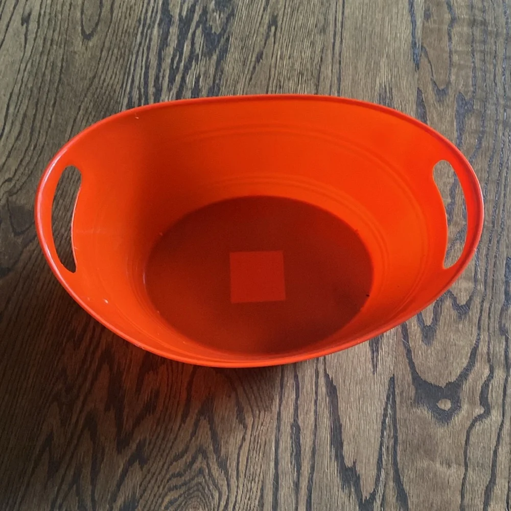 Bright Orange Storage Bin
